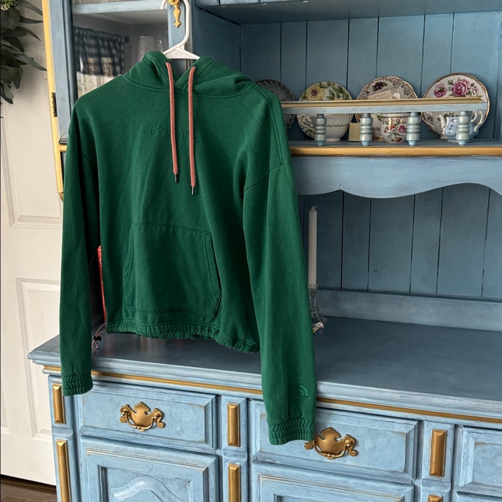 North face green sweatshirt xs - Picture 2 of 4